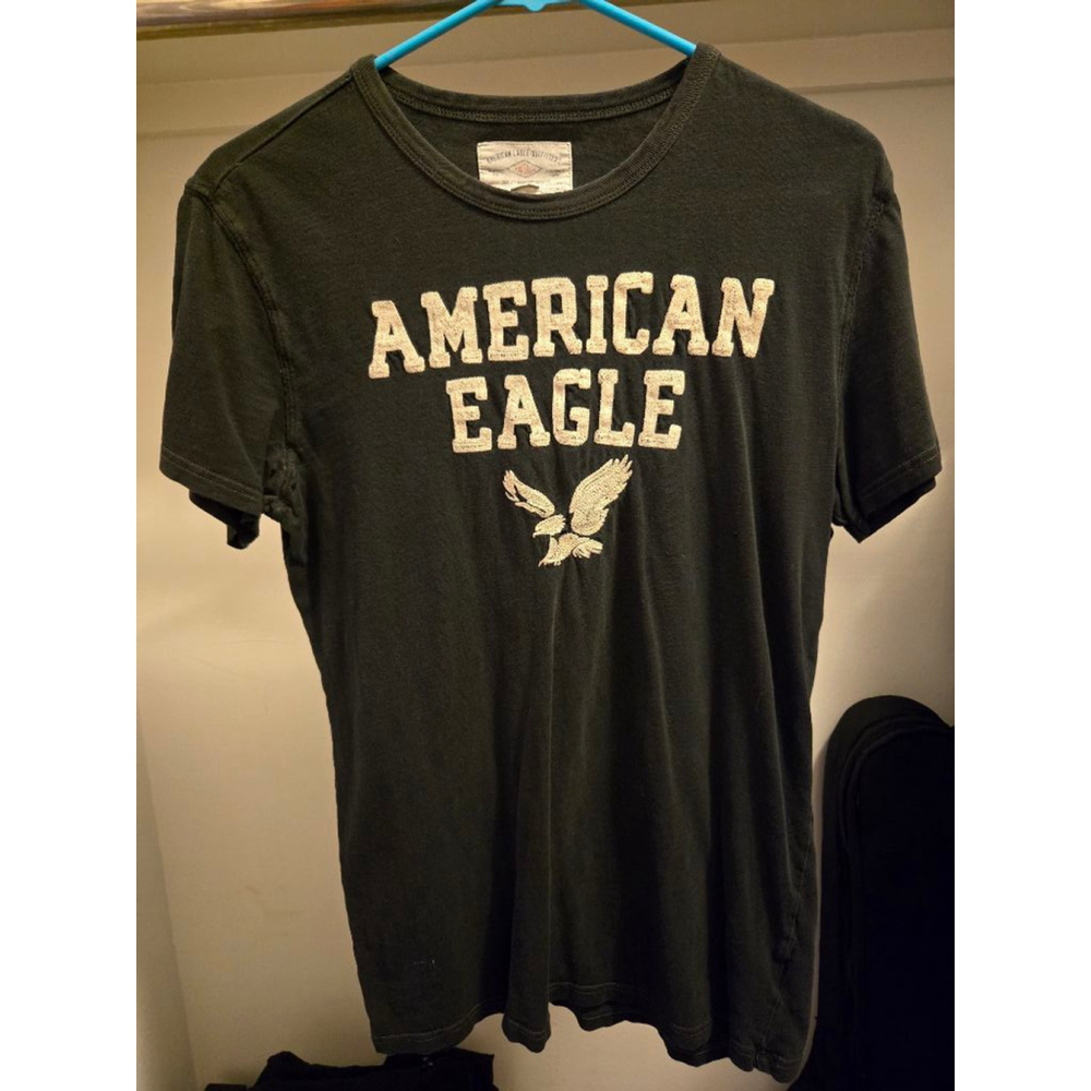 Men's American Eagle Black T-Shirt Size S